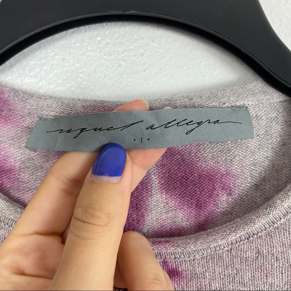 RAQUEL ALLEGRA Tie Dye Cashmere Slim Sweater Pink - Picture 4 of 15